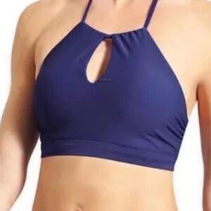 Athleta High Neck Keyhole Bikini top NWT size M